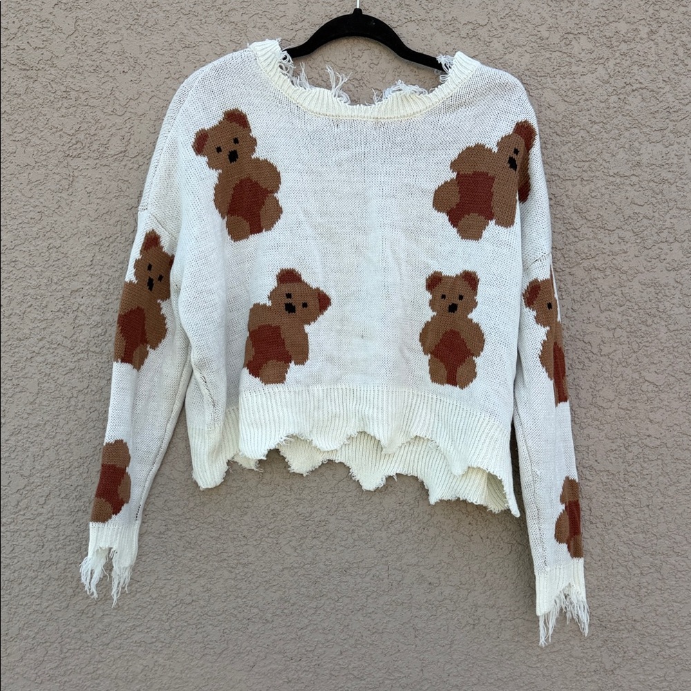 Just Polly Bear Pattern Sweater - image 5